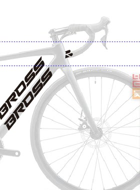 BROSS车架贴纸斜梁+头管
