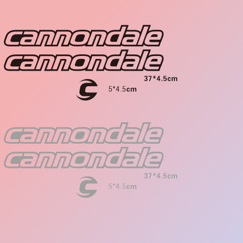 Cannon 空心边框款式车架贴dale  一对斜梁+头标