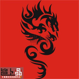 皆上品 龙系列 龙贴纸 龙反光贴   长度9cm