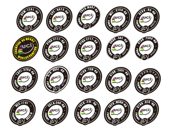 uci小标 拒绝认证中英款贴纸