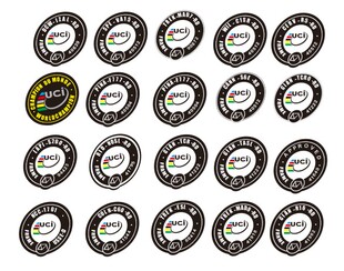 UCI小标 拒绝认证中英款贴纸