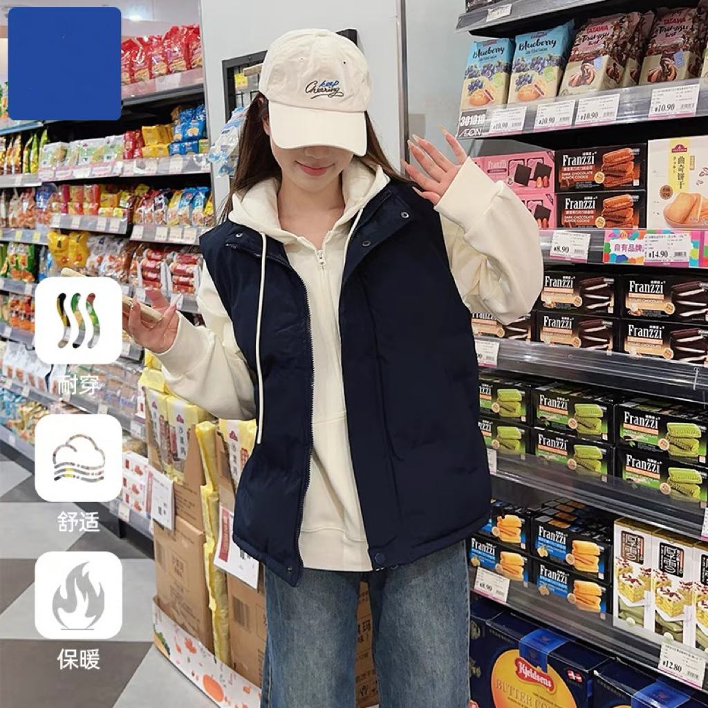 2025秋冬新款韩版宽松休闲马甲衫