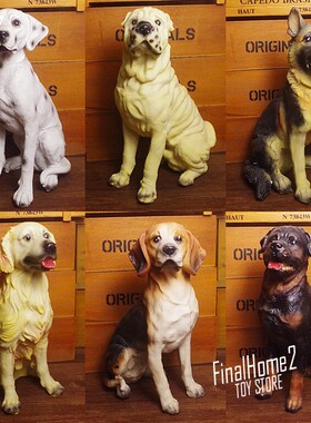 出口 斑点狗 大麦町犬 巴哥犬 金毛 汪星人模型树脂动物摆件装饰