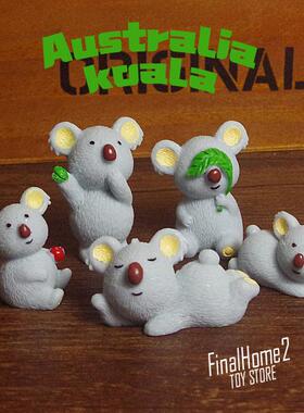 散货 树袋熊 澳大利亚国宝 考拉 动物模型摆件公仔素材蛋糕装饰