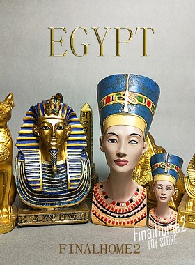 出口 古埃及法老 金字塔 狮身人面 艳后复古摆件考古周边玩具玩偶