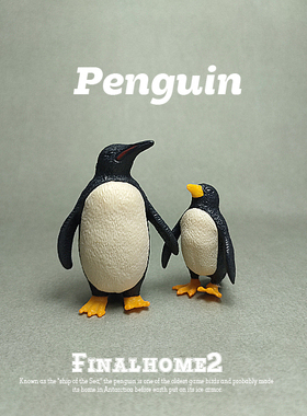 正版散货 企鹅 南极精灵 极地动物 科教仿真模型摆件公仔玩具玩偶