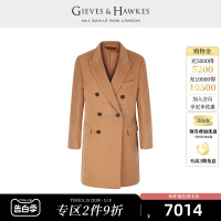 GIEVES&HAWKES/君皇仕GH秋冬男士纯骆驼绒保暖毛呢大衣G4002E1011