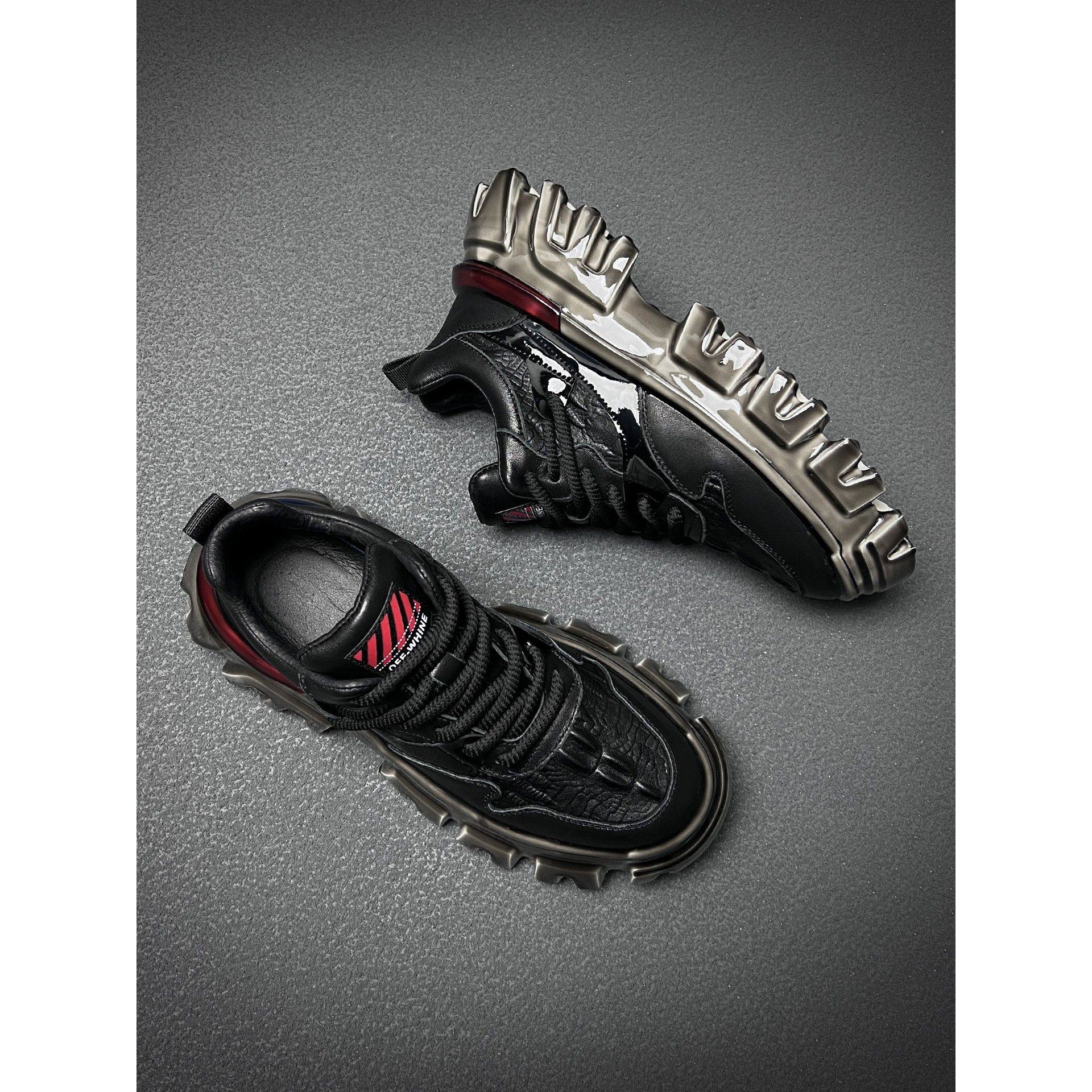 2025新款秋冬欧洲站潮牌男鞋淋胶个性老爹鞋男厚底真皮运动休闲鞋,流行男鞋,老爹鞋,淘宝优惠券,粉丝福利购,淘宝优惠卷