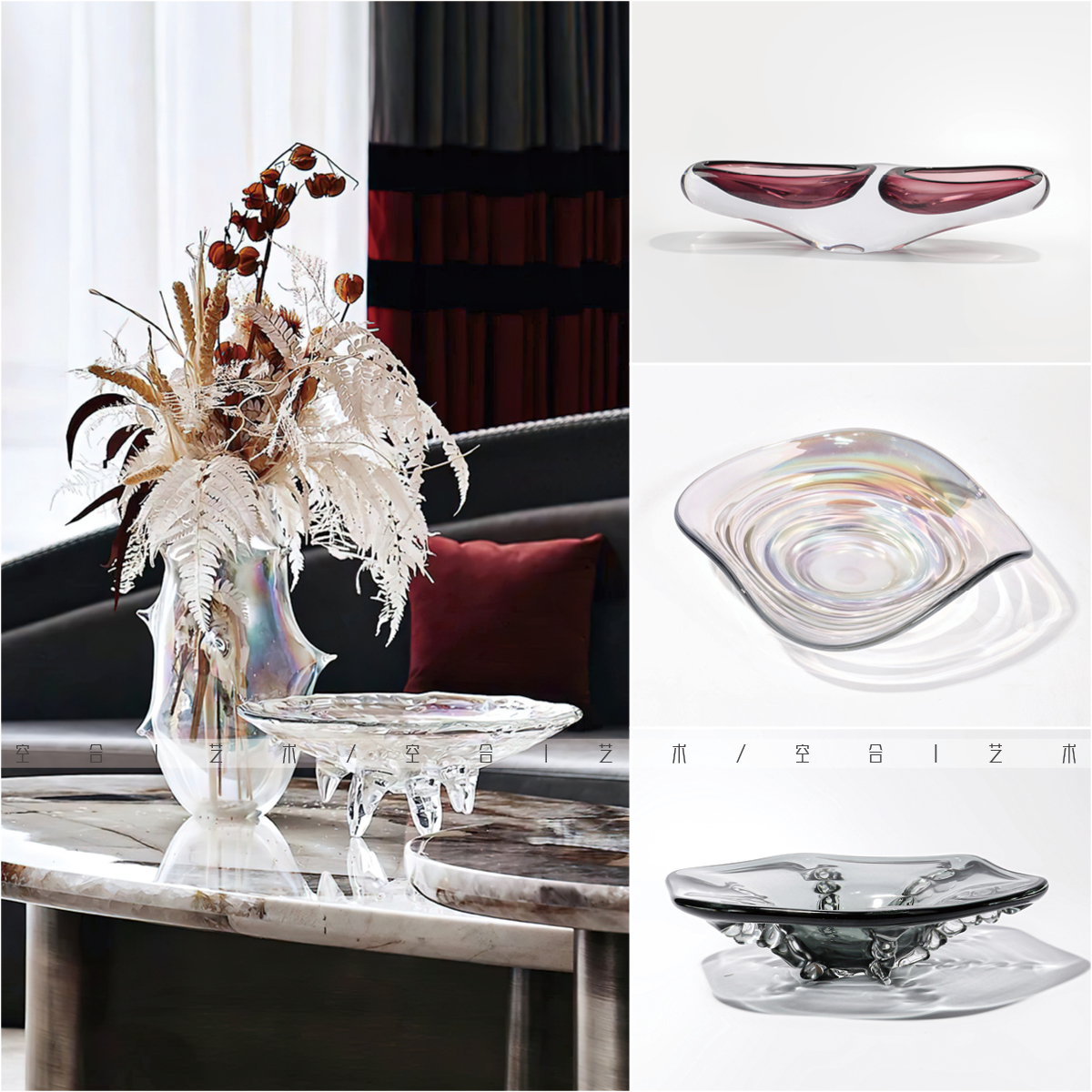 果盘样板间售楼处软装摆件