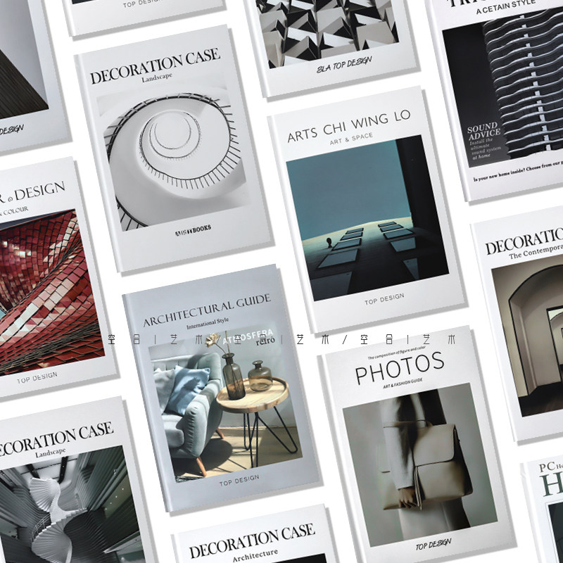 空合现代极简酒店仿真书装饰书样板间售楼处客厅书房英文杂志摆件,家居饰品,装饰摆件,淘宝优惠券,粉丝福利购,淘宝优惠卷