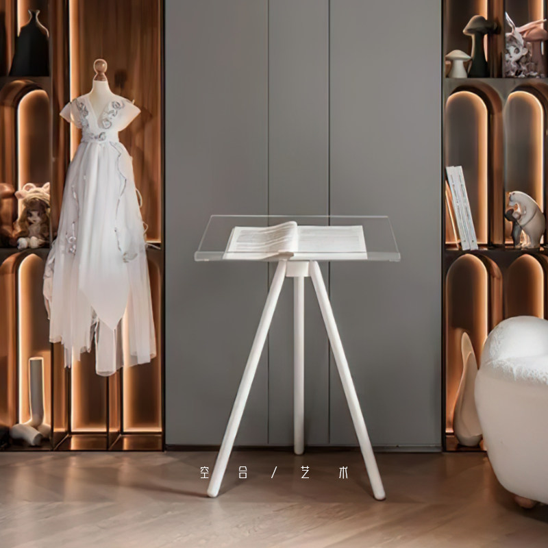 空合杂志架亚克力书架琴谱架工作室样板间售楼处办公室展示架摆件