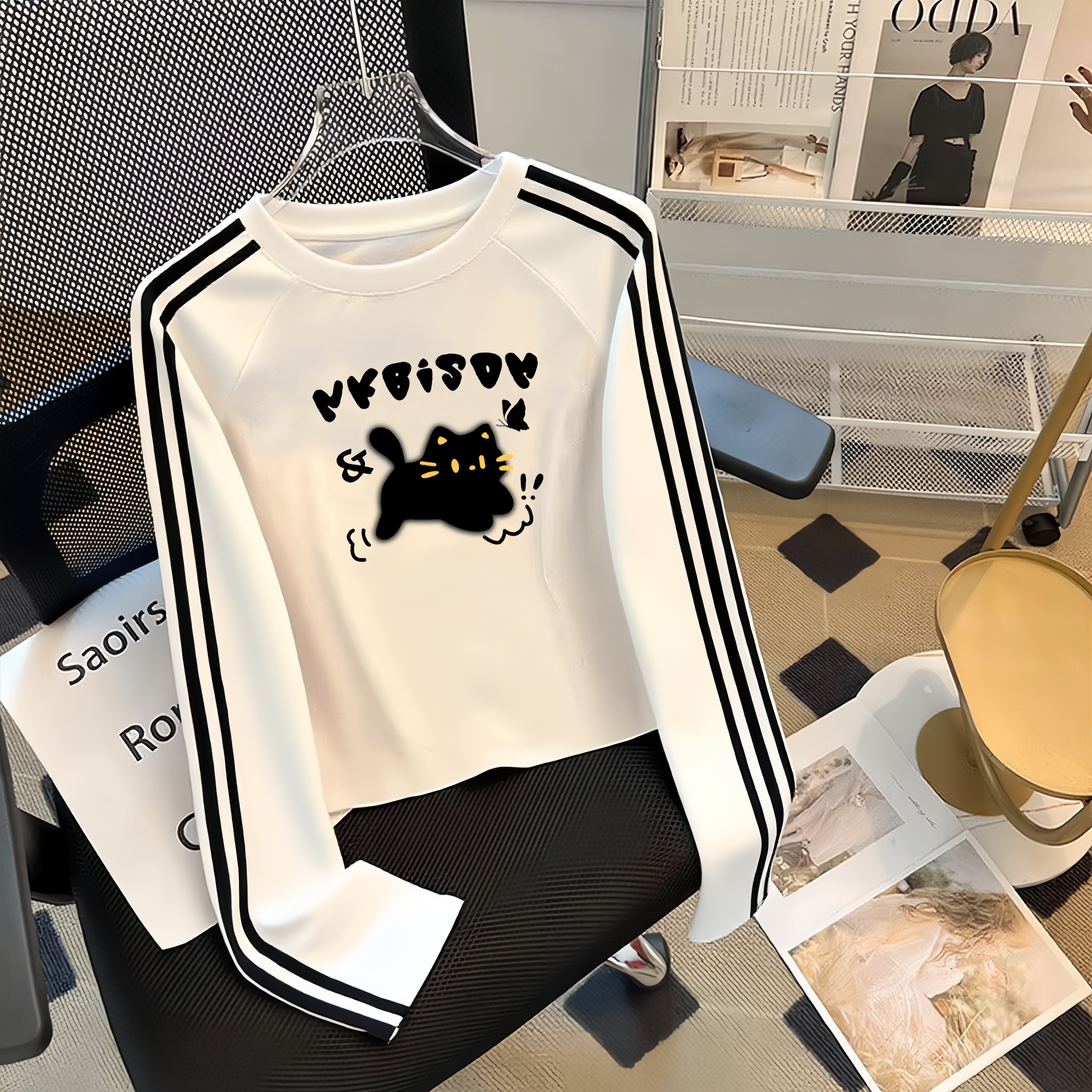 女童长袖短款T恤春秋街舞上衣券后25.6元