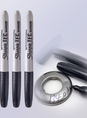 三福记号笔低卤素低腐蚀航天核能sharpie13401TEC油性黑色马克笔