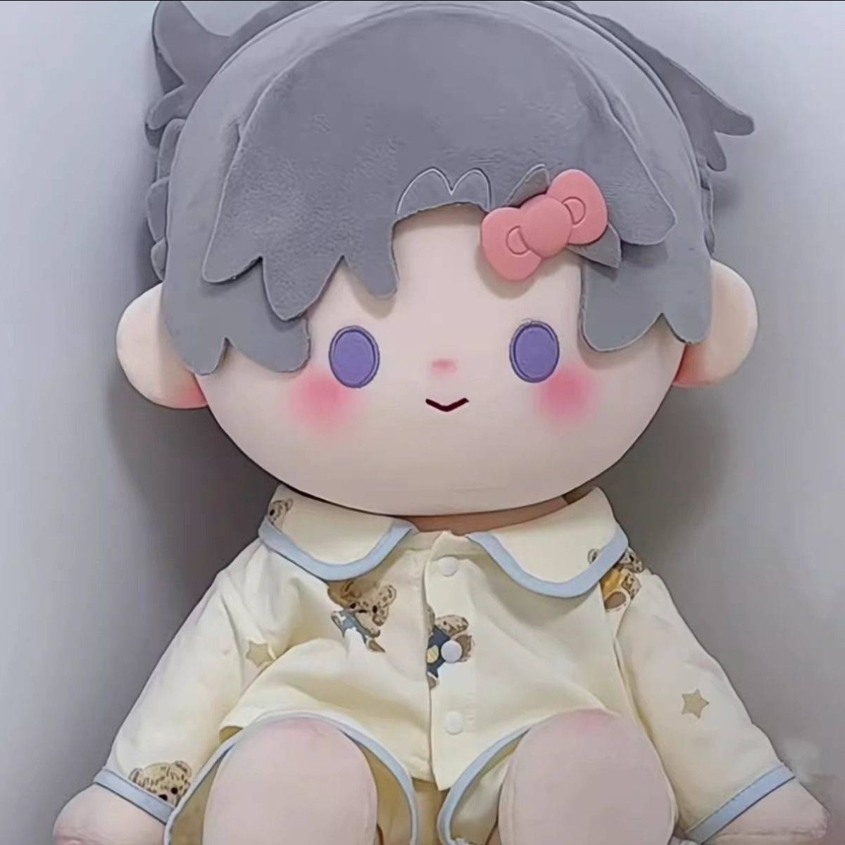 40cm娃衣棉花娃娃睡衣坐姿