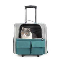 Чемодан, портативная тележка для выхода на улицу, дышащий багажный рюкзак, домашний питомец, кот