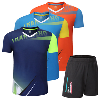 男女乒乓球服短袖套装速干运动羽毛球服比赛训练队服有儿童码3902