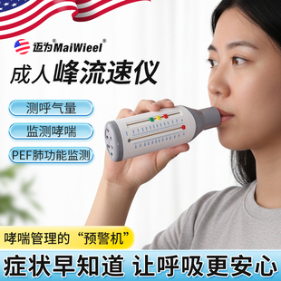 呼气峰速仪哮喘肺功能监测肺活量儿童成人吹嘴风呼气速仪峰流速仪