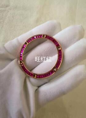 适合代用横宝高级玫瑰金紫色T方钻表圈(不包邮，运费到付)