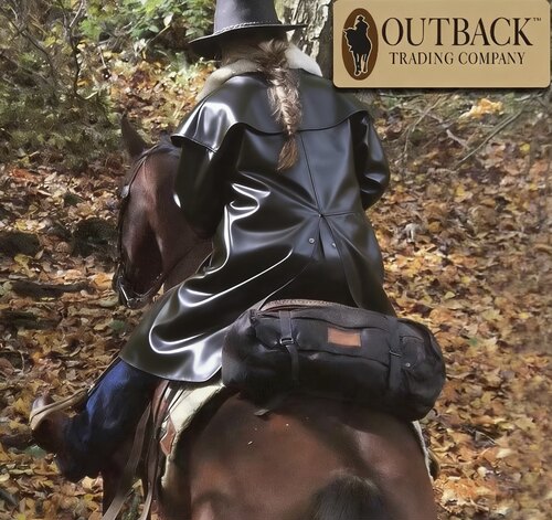 OUTBACK油衣包进口西部油布马鞍马术耐力野骑后鞍包