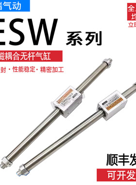 EMC亿太诺无杆气缸ESW16X20X25X32X50X100X150X200X250X300X500LB