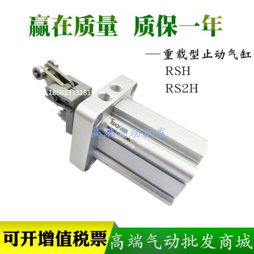 重载型止动气缸RS2H RSH40-10-20-30-32-40-50-63-80DL BL T C