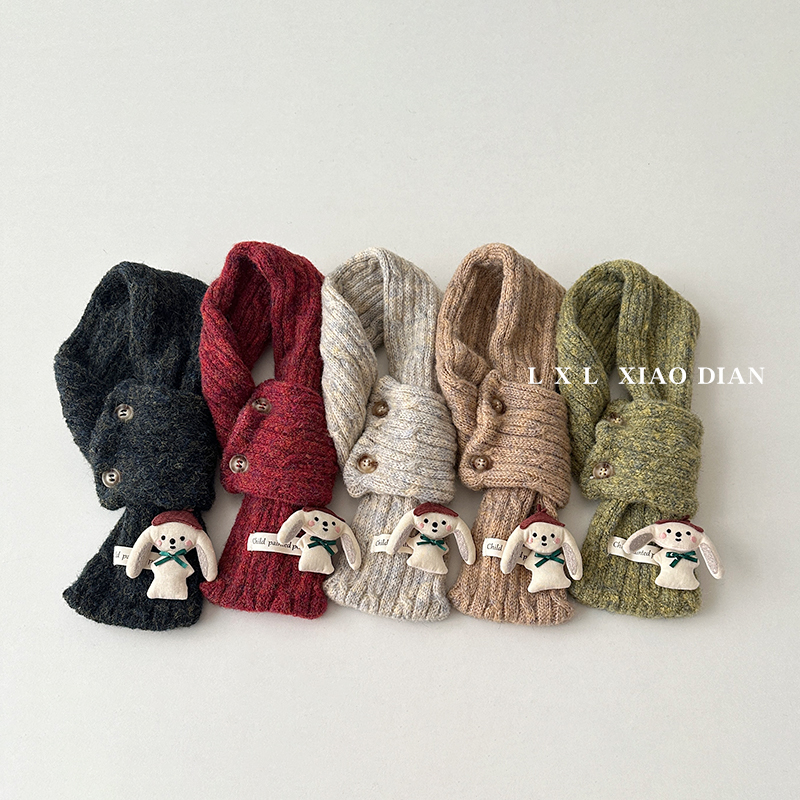 儿童卡通小兔子围巾保暖脖套