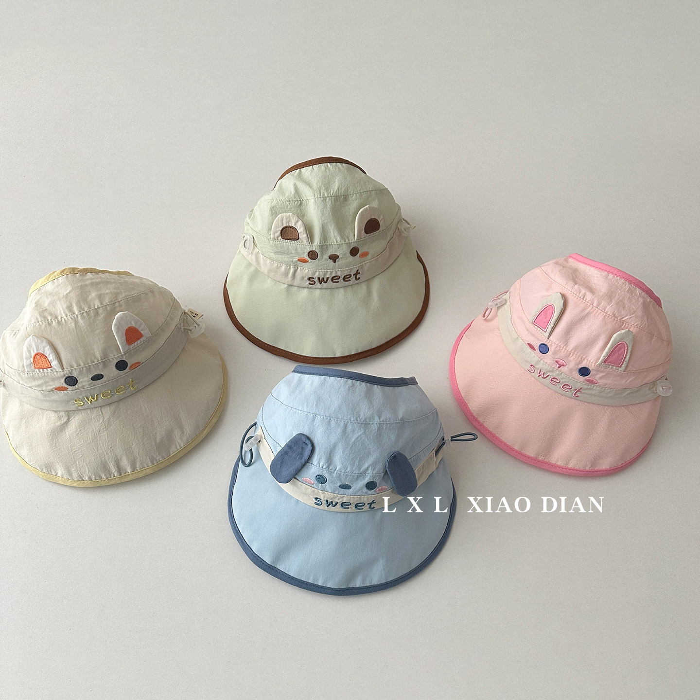 婴儿遮阳帽夏季轻薄速干大帽檐