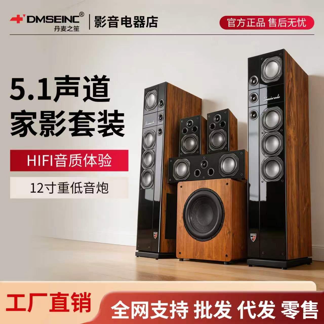 DMSEINC 名门9号    音箱套装 客厅5.1家庭影院配套后置音响