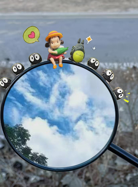 可爱治愈系电动车装饰小配件龙猫小梅摆件后视镜装饰小煤球公仔女