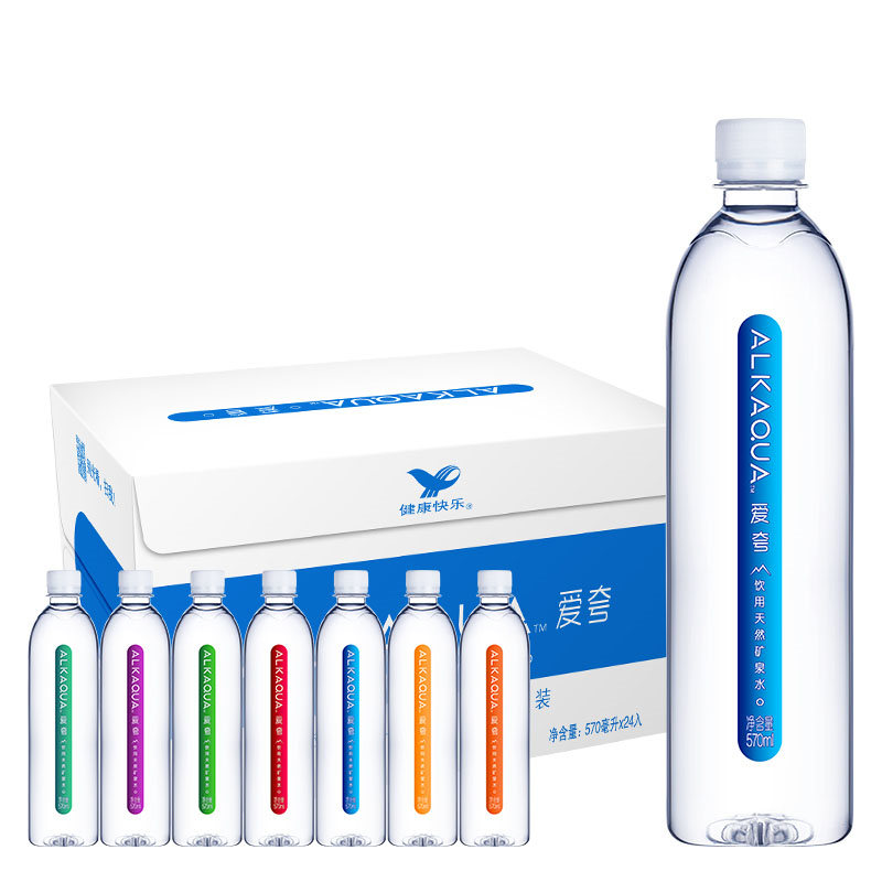 Íõ¿Í¬¿î ͳһ°®¿ä¿óȪˮ570ml*24Æ¿ÕûÏä ALKAQUAÒûÓÃË® AË®°üÓÊ