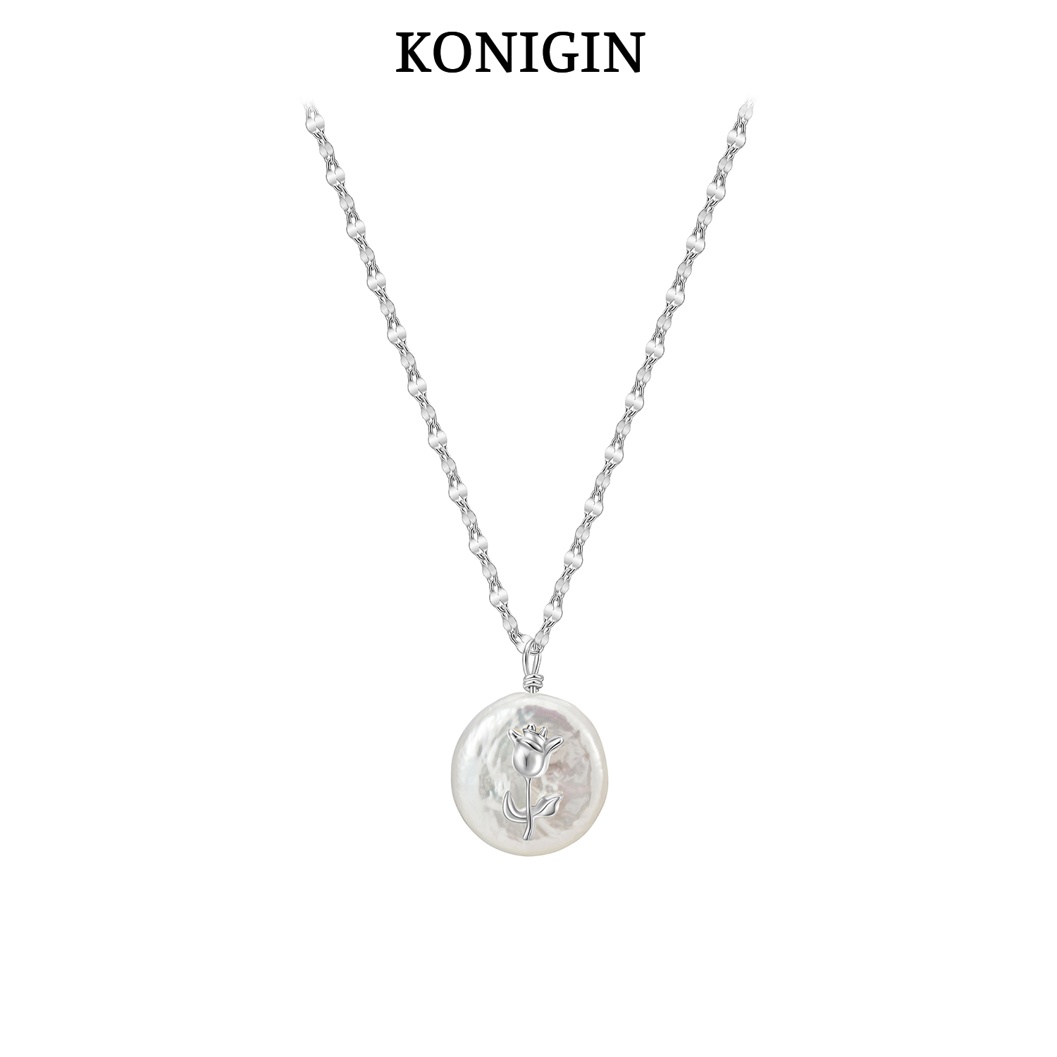 巴洛克珍珠郁金香项链女