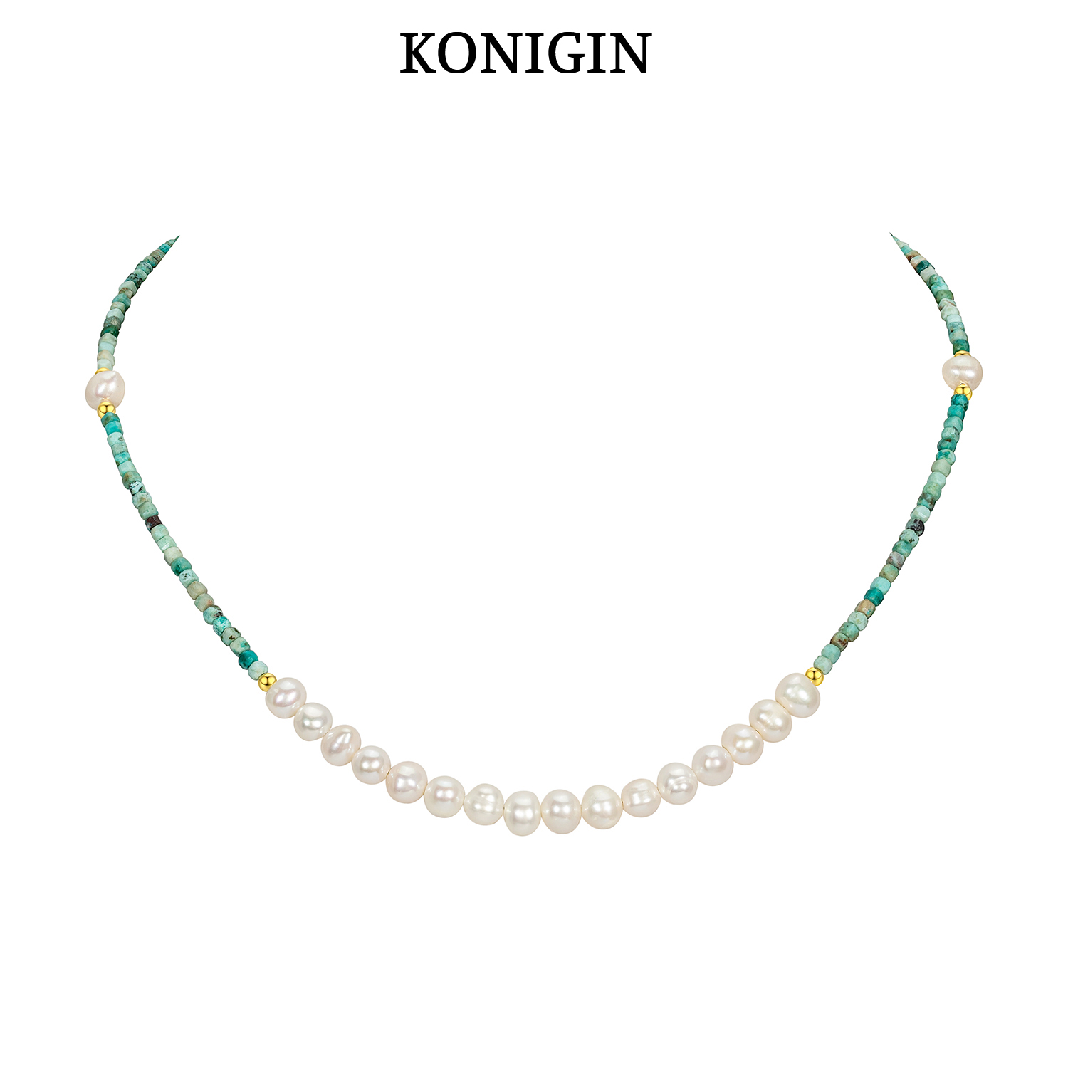 天然淡水珍珠项链女纯银