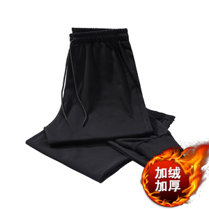 冬加绒加厚男休闲运动跑步长裤修身大码小脚哈伦收口K001加绒-P13图片