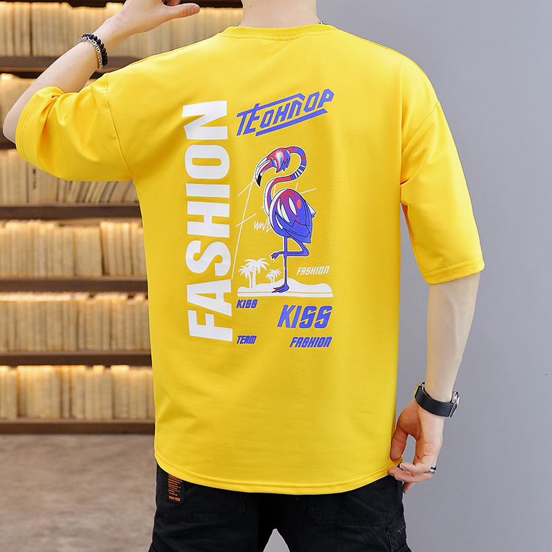 New style men's short sleeve T-shirt fashion brand. Half sleeve body Korean fashion summer men's wear