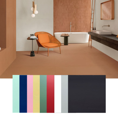 广东佛山仿古砖奶油风防滑亚光砖地砖纯色瓷砖600x600灰色仿古砖