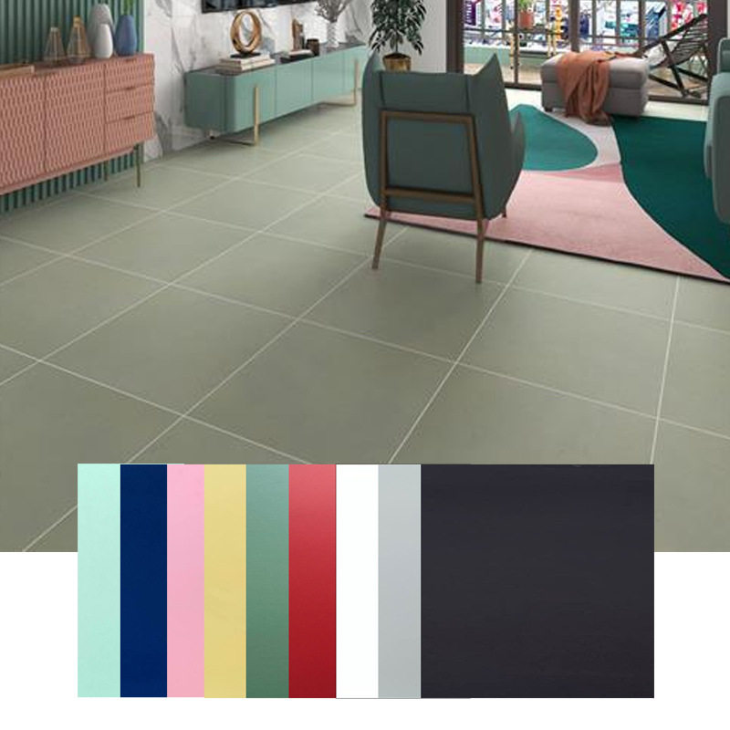 仿木地板瓷砖600x600白色室内防滑仿古地砖奶油白亚光砖纯色瓷砖