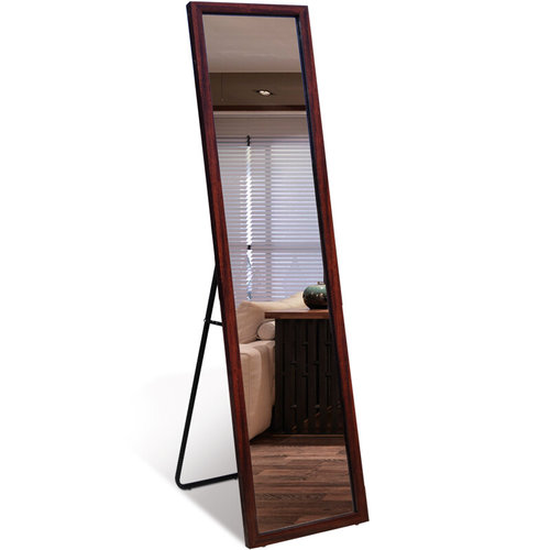 伯仑 简约穿衣镜子全身镜试衣镜子带支架镜落地镜壁挂田园装饰镜