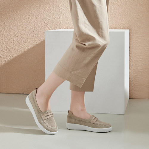 网面透气妈妈鞋休闲老人鞋