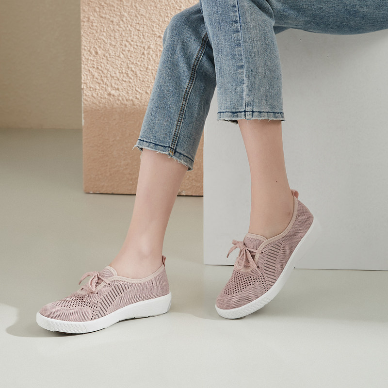 运动轻便休闲鞋女网布平底透气软底妈妈鞋圆头浅口舒适健步鞋1039,女鞋,健步鞋,淘宝优惠券,粉丝福利购,淘宝优惠卷