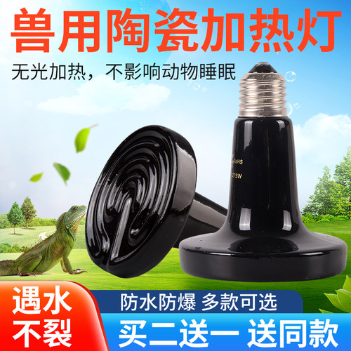 陶瓷加热灯爬宠宠物远红外线灯泡