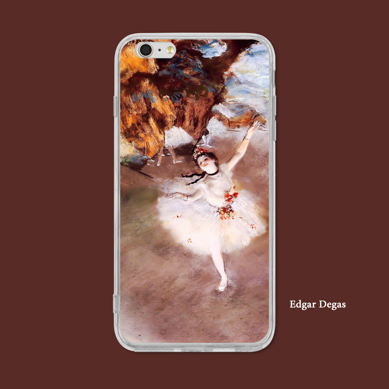 芭蕾舞油画苹果15p浮雕全包软壳