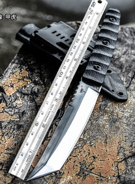俄罗斯煅打小刀 刀具防身军工刀特种兵军刀户外求生直刀D2钢刀
