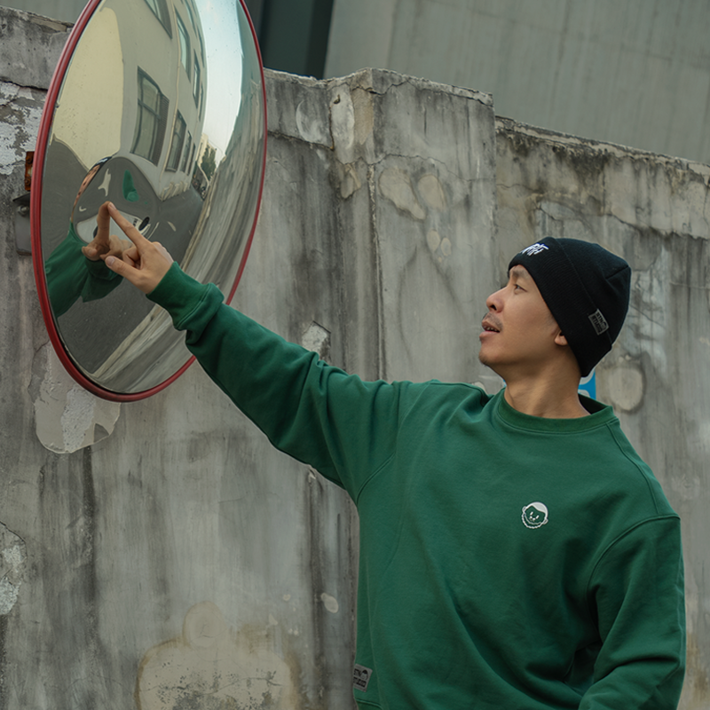 STN全棉圆领卫衣美式宽松休闲外套精神变态（OVERSIZE超大版型）