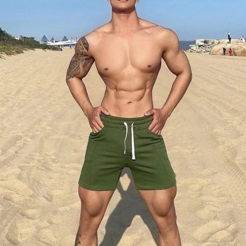 男生纯棉休闲短裤潮流三分裤大码四分中裤多口袋工装裤运动沙滩裤