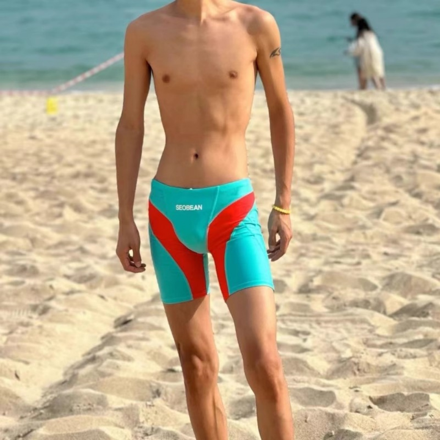 男生长款五分防尴尬泳裤