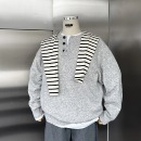 WEERE亨利领毛衣男秋冬慵懒宽松高级感套头针织衫