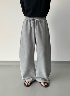 WEERE肌理感弯刀卫裤挺括抗皱通勤宽松休闲长裤