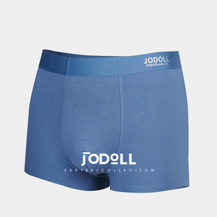 平角裤 JODOLL乔顿2条装 头透气短裤 莫代尔冰丝感无痕四角裤 男 内裤