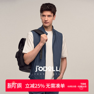 乔顿男 马甲商务休闲舒适立领弹力拉链马甲外套 双面穿