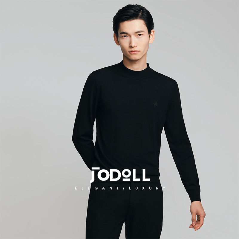 JODOLL半高领羊毛衫百搭舒适